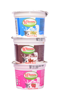 Winners Vanilla, Chocolate, Strawberry Yoghurt 100ml